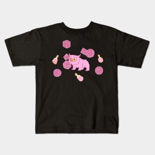Owlbear with Potions and Dice Kids T-Shirt